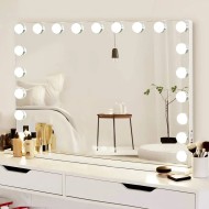 LED make up Holivudo veidrodis 18 lempučių