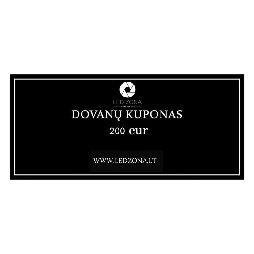 Dovanų kuponas 200 Eur Dovanų kuponas 200 Eur